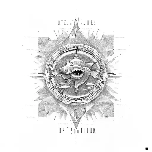 state of Florida outline with gps coordinates tattoo design idea