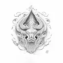 blue whale from avobe tattoo design idea