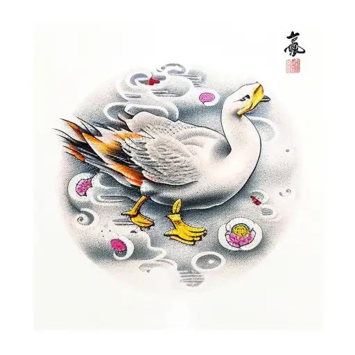 pato tattoo design idea