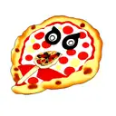 Pizza tattoo design idea