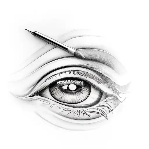 eye cleopatra tattoo design idea