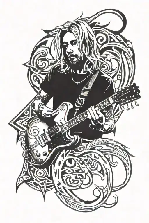 kurt cobain tattoo design idea