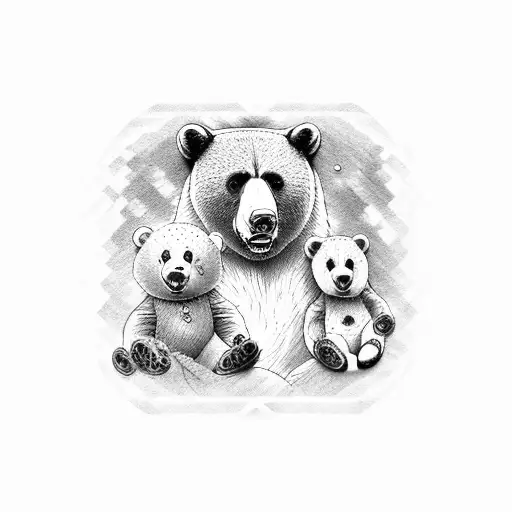 Bear Tattoo - Etsy