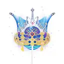 corona espada tattoo design idea