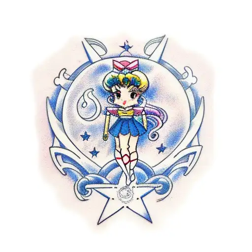 Sailor Moon tattoo design idea