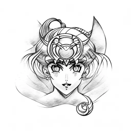 Sailor Moon tattoo design idea