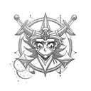 Celestial Sailor Moon tattoo design idea