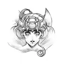 Sailor Moon tattoo design idea