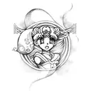 Sailor Moon tattoo design idea
