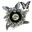 Amazon rainforest sleeve tattoo design idea