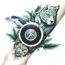 Amazon rainforest sleeve tattoo design idea