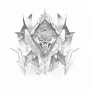 direction and aun tattoo design idea