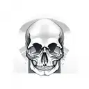Skull tattoo design idea