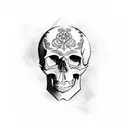 Skull tattoo design idea