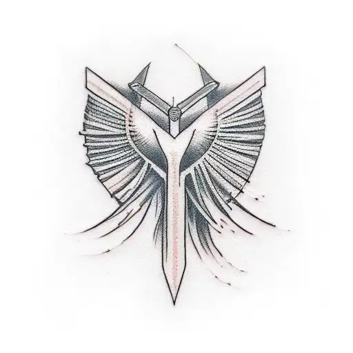 woman bow and arrow tattoo design idea