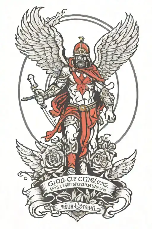 god gives his toughest battles to his strongest soldiers tattoo design idea