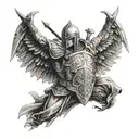 god gives his toughest battles to his strongest soldiers tattoo design idea