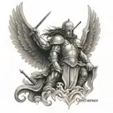 god gives his toughest battles to his strongest soldiers tattoo design idea