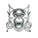 monkey tattoo design idea