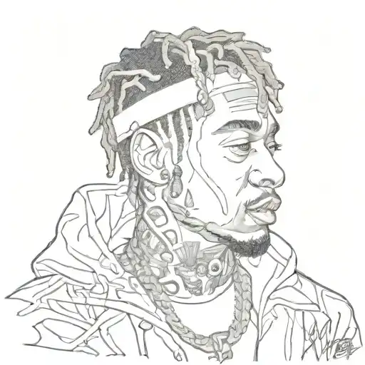 Juice Wrld 999, Young Dolph Dolphin, Nipsey Hussle TMC, Blue Slide Park tattoo design idea
