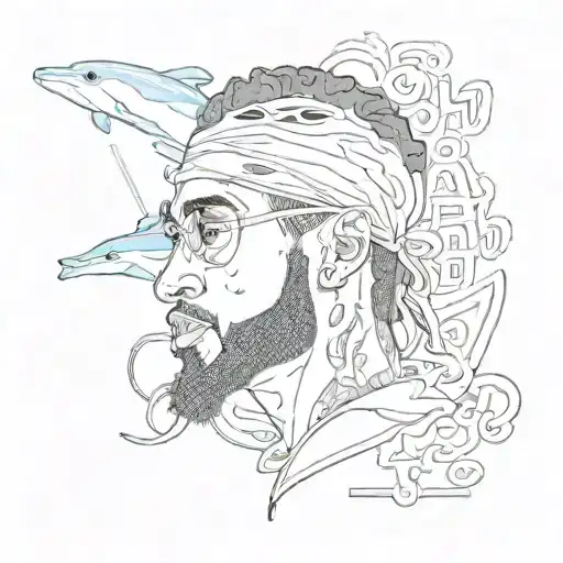999, Young Dolph Dolphin, Nipsey Hussle TMC, Blue Slide Park tattoo design idea