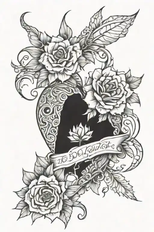 we will always be together no matter what  tattoo design idea