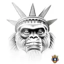 King Kong as the Statue of Liberty tattoo design idea