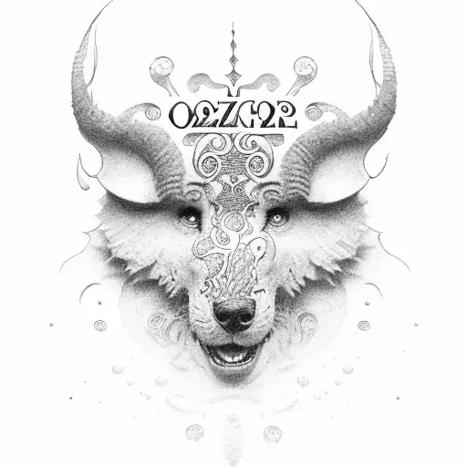 write out the name Oz tattoo design idea