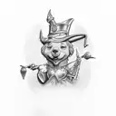 Oz written out tattoo design idea