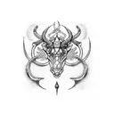 Capricorn Aquarius tattoo design idea