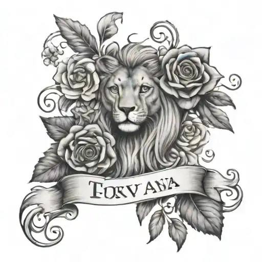Create a vivid tattoo with images depicting the meanings of my children’s names: Tony, Ava , Emma  tattoo design idea