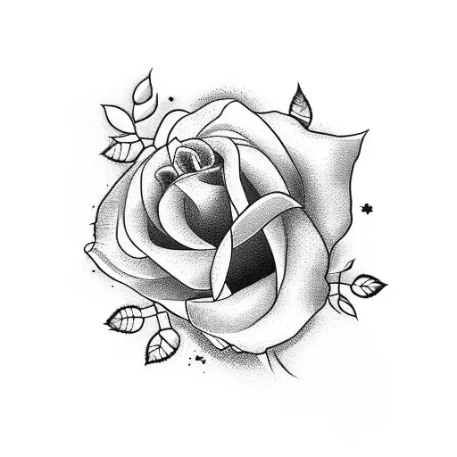 ohana with Roses tattoo design idea