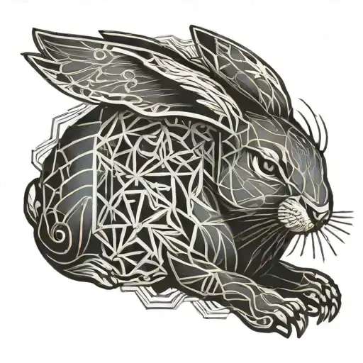 rabbit Japanese style tattoo tattoo design idea