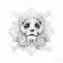 labyrinth tattoo design idea