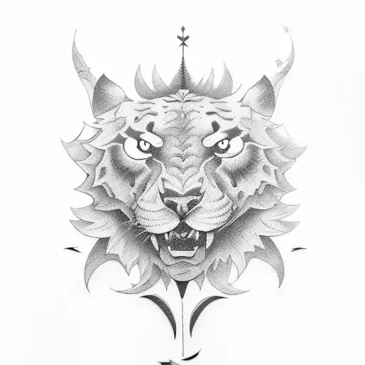 444 tattoo design idea