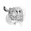 Introvert extrovert tattoo design idea