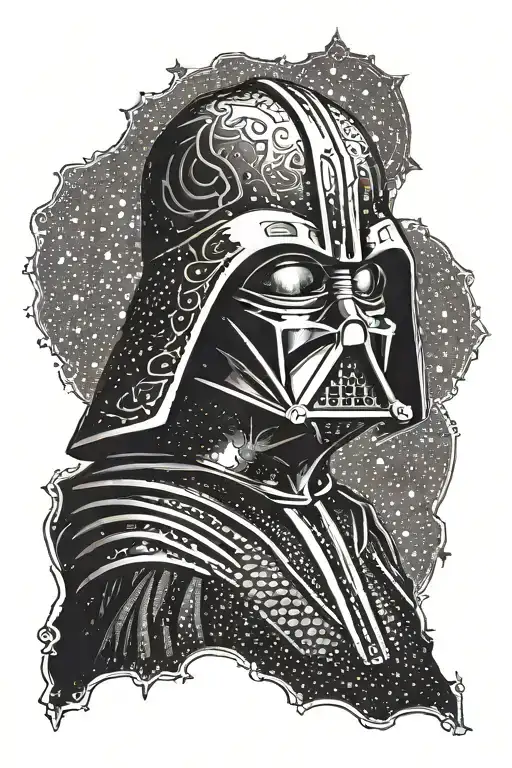 Dark vador star wars sith logo tattoo design idea