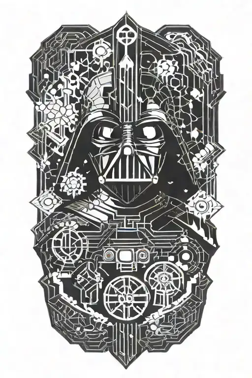 DARK VADOR tattoo design idea