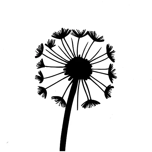 Dandelion tattoo design idea