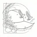 Luffy's hat with doves flying away tattoo design idea