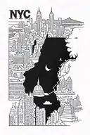 nyc and 1994 tattoo design idea