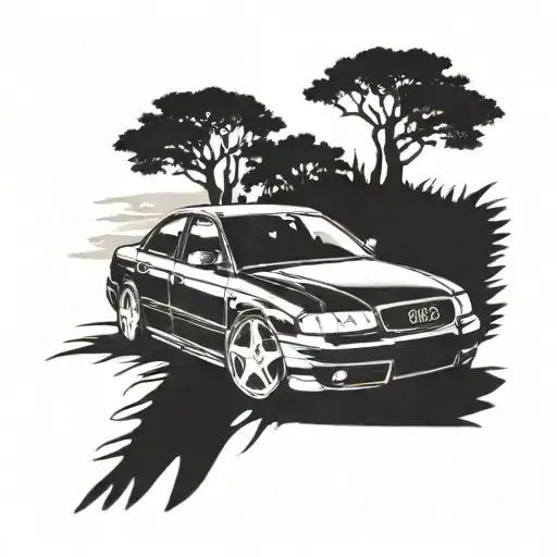 1999 audi a4 scenic tattoo design idea