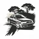 1999 audi a4 scenic tattoo design idea