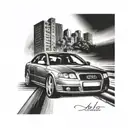1999 audi a4 scenic tattoo design idea