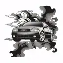 1999 audi a4 scenic tattoo design idea