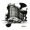 1999 audi a4 scenic tattoo design idea