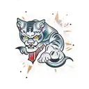 Panther tattoo design idea