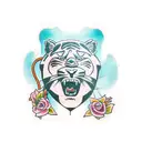 Panther tattoo design idea