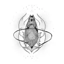 dead fish tattoo design idea