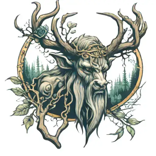 leshy tattoo design idea